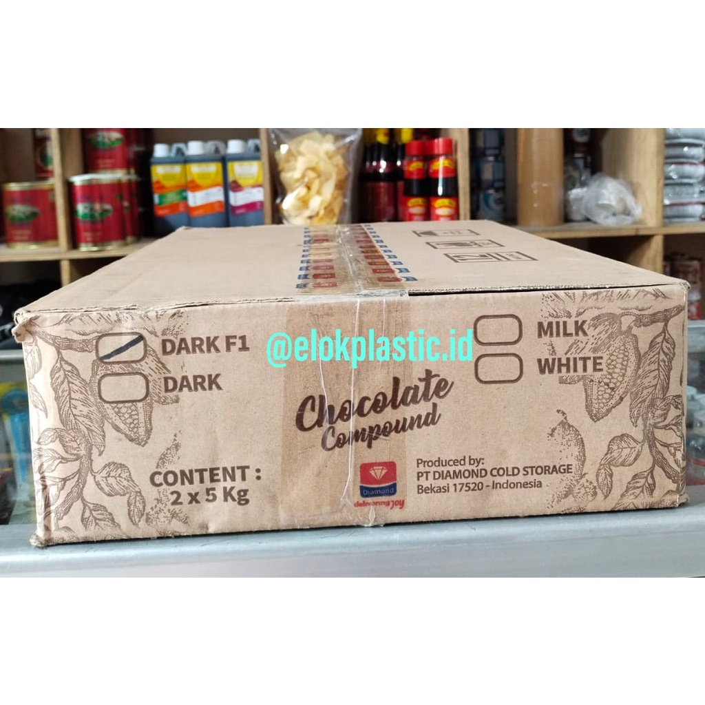 

PROMOO....DIAMOND Dark Chocolate Compound kemasan dus 2 x 5 kg