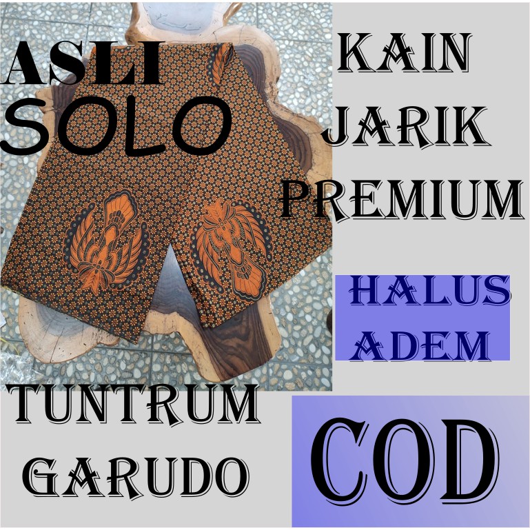 Tuntrum Garudo Kain Batik Jarit Jarik Meteran Murah Sarung Motif Truntum Garudo Viscose Bahan Premiu