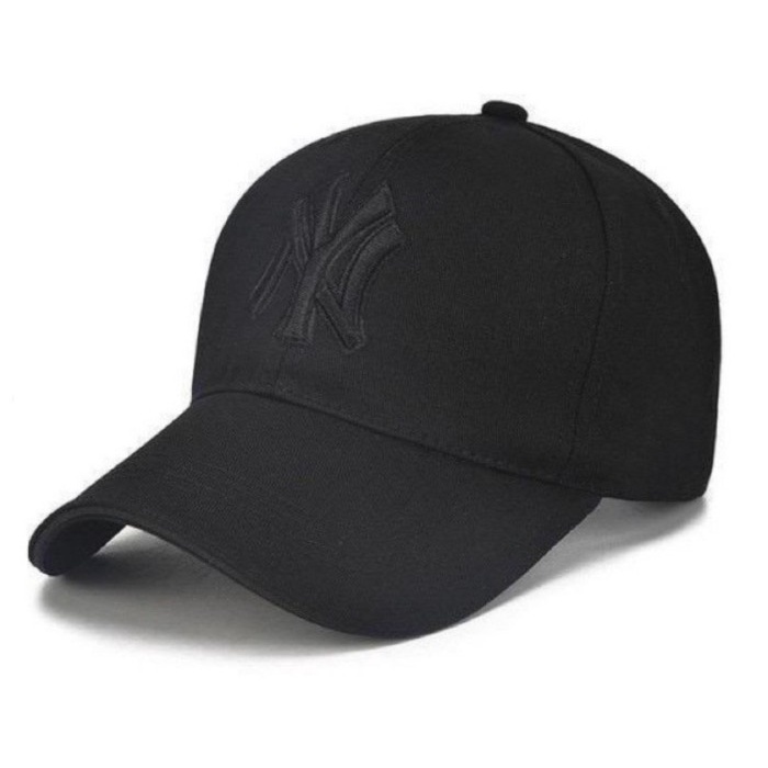 Topi Pria Topi Baseball Pria Wanita NY New York HIGH QUALITY - Hitam(V3D6) Topi Pria Keren Topi Dist