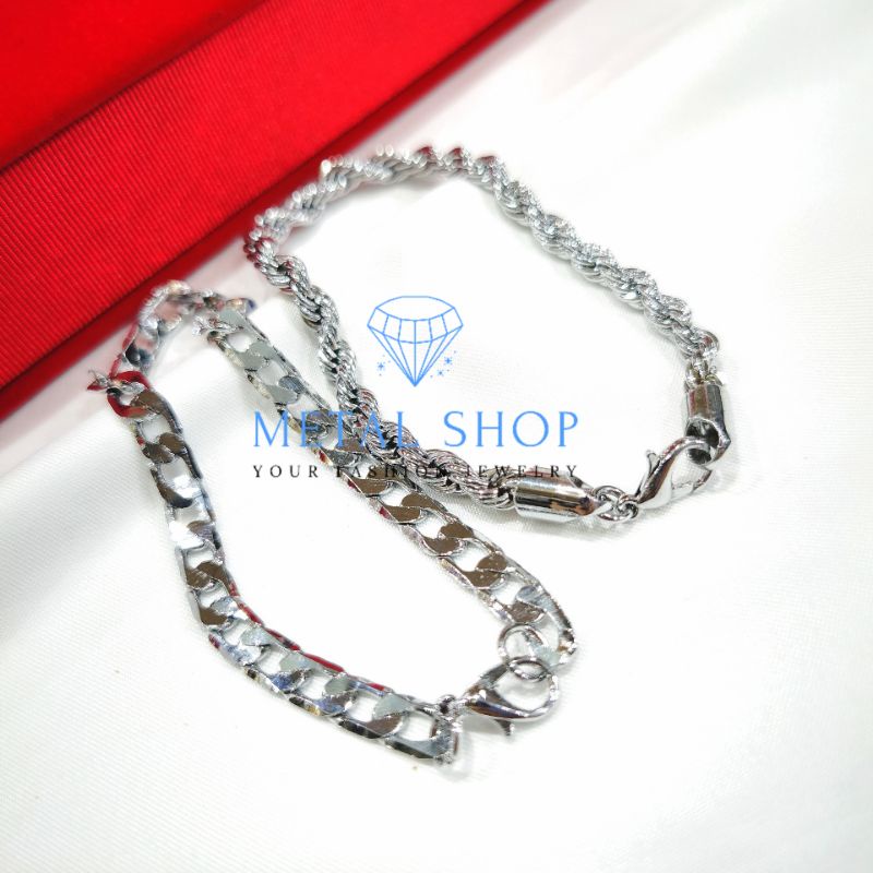 Gelang Rantai Pria Wanita Panjang 18CM