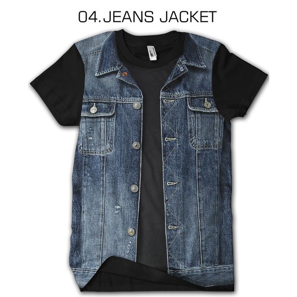 Kaos Jaket JEANS keren 3D Baju Anak Pakain Dewasa Cowok cewek Kids Jaman Now Bukan Jaket Dilan