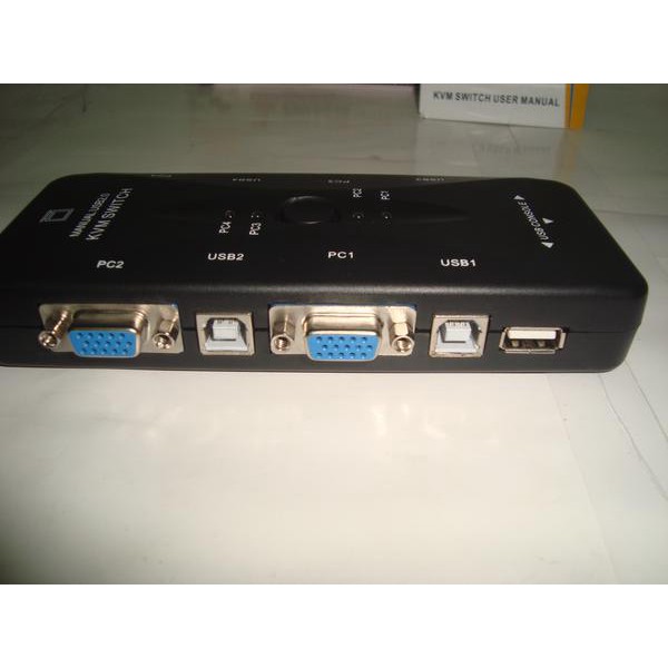 Manual Kvm Switch 4 Port Vga Female Dan 3 Port Usb 2.0