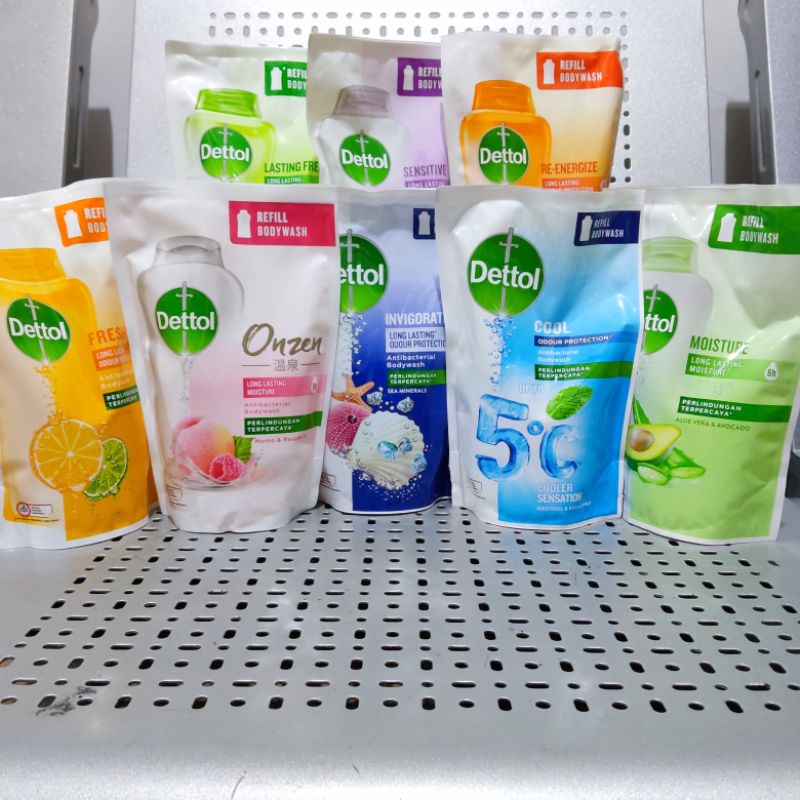 Dettol cair 410 ml / Dettol refill / Dettol body wash / Dettol 410ml