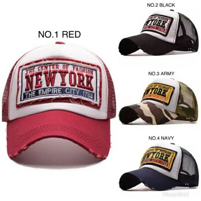 TOPI TRUCKER NEWYORK || TOPI JARING IMPORT || TRUCKER CAPS