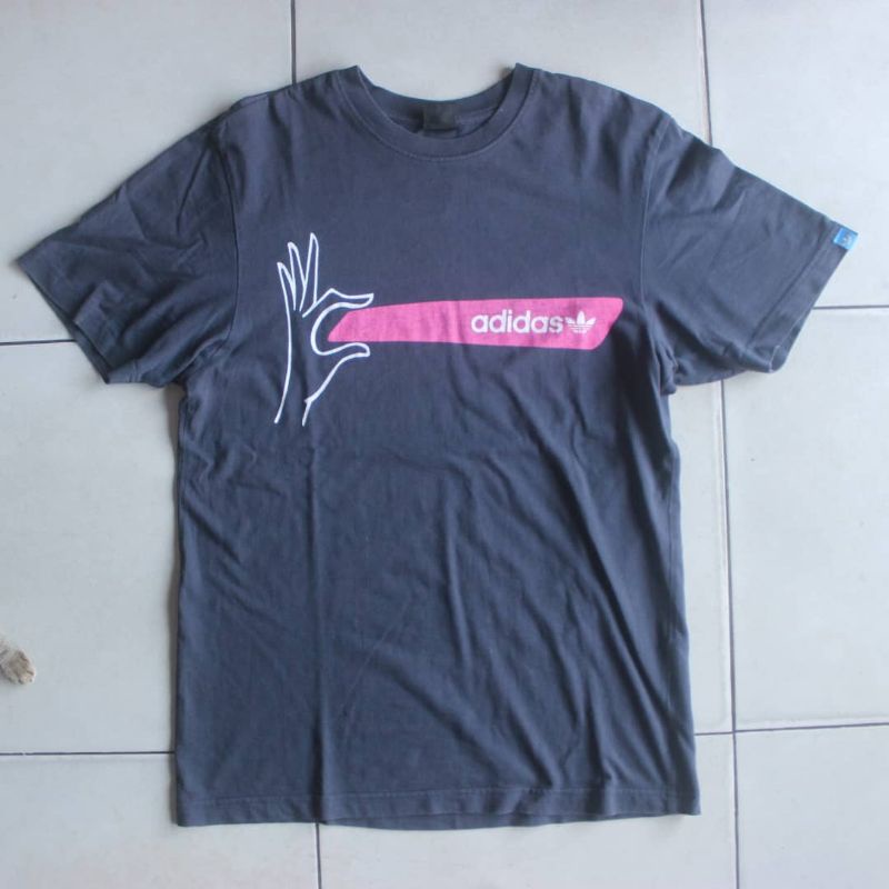 kaos oblong t shirt ADIDAS TREFOIL bekas second original