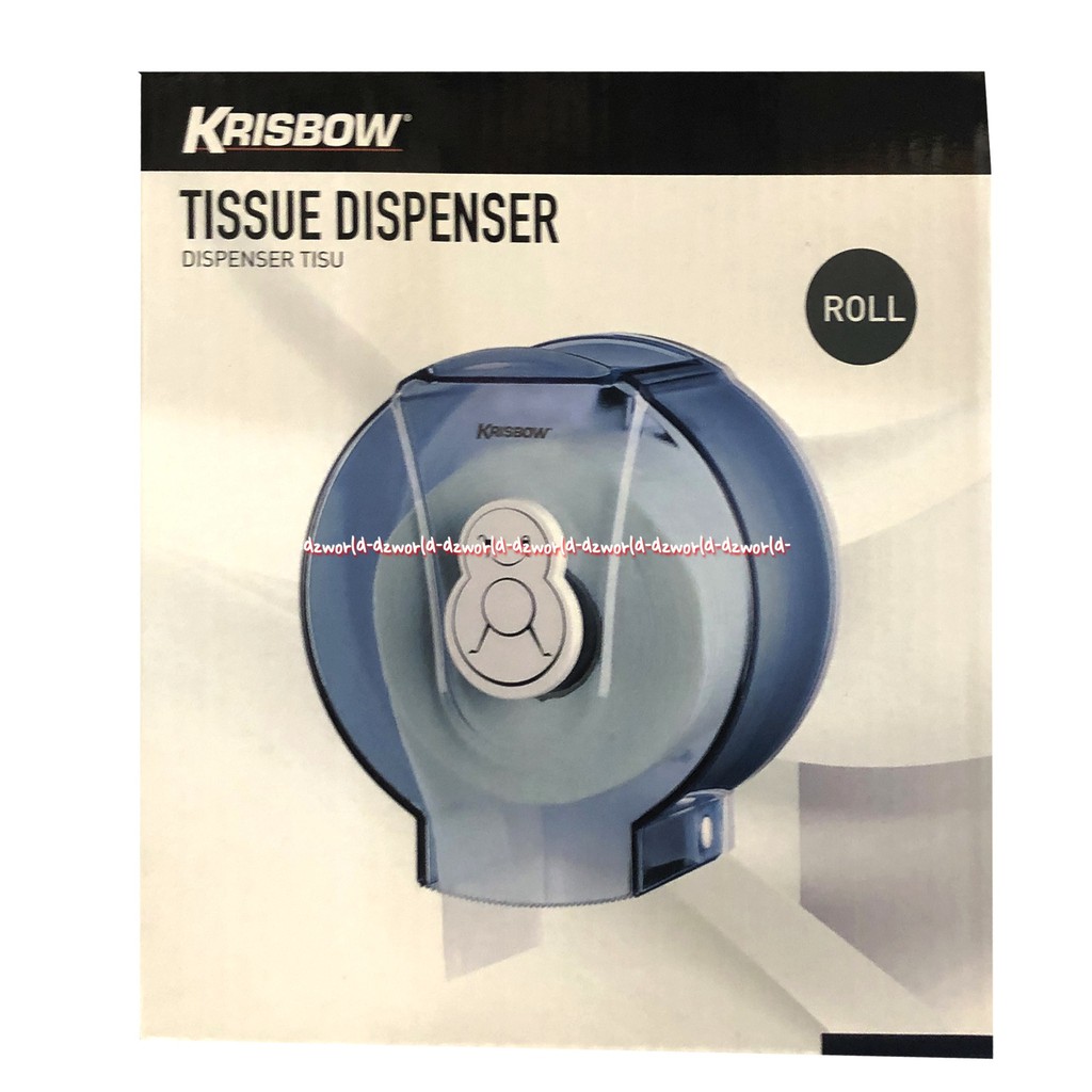 Krisbow Paper Dispenser Tempat Alat Roll Tissue Kecil Tempat Tisu Roll Tisue Gulung Papper