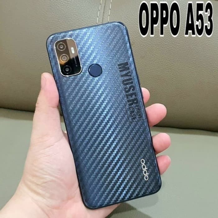 OPPO A96 / A76 / A95 / A74 4G / A54 / A53 / A33 BACK SKIN CARBON GARSKIN ANTI GORES BELAKANG