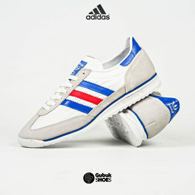 Sepatu pria terlaris warna putih SL 72 white France Sneakers casual bisa COD