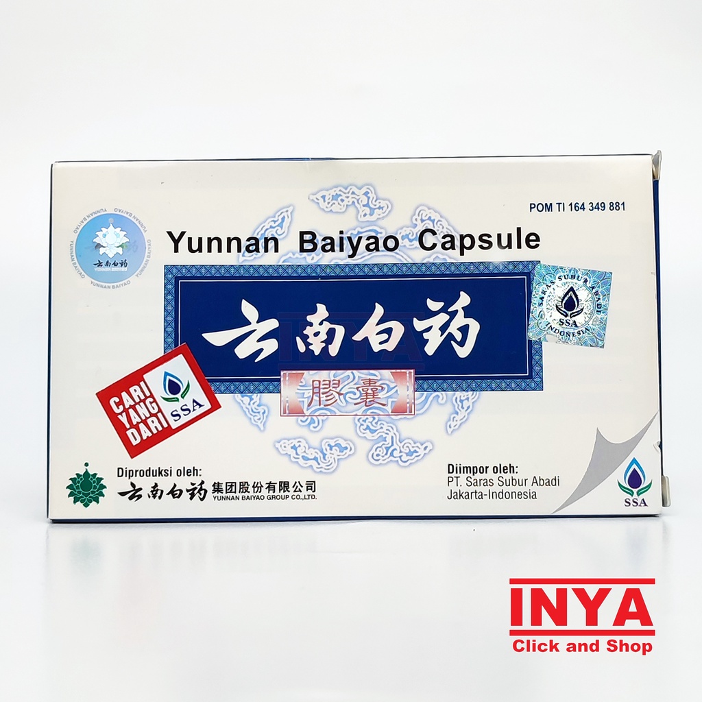 YUNAN BAIYAO CAPSULE 16 Caspule - Obat Luka Dalam