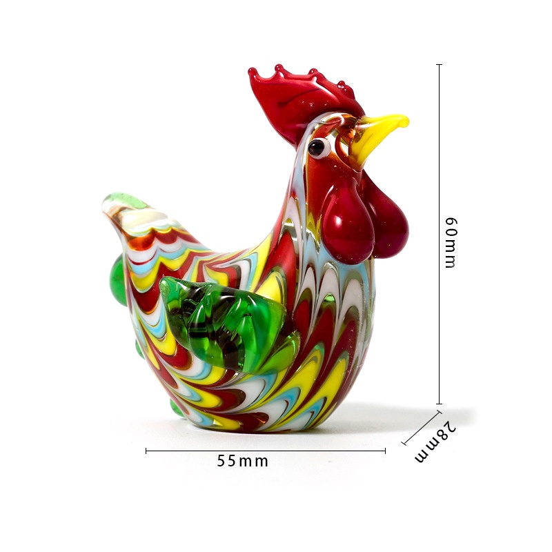 (Color Glaze Chick Ayam Jantan Bonsai Warna-Warni Untuk Dekorasi Ruang Tamu