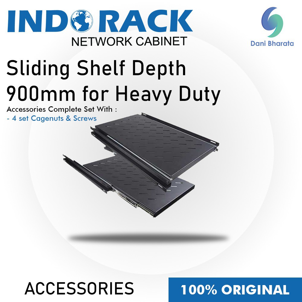 Indorack Aksesoris Sliding Shelf Depth 900mm for Heavy Duty