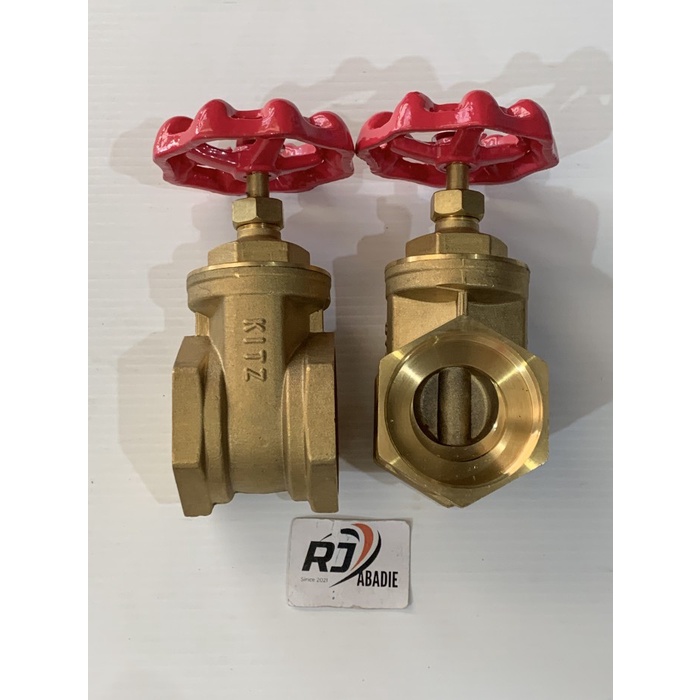 Gate Valve / Stop Kran Keran Tanam Kuningan Kit Kizz Kite 2 Inch