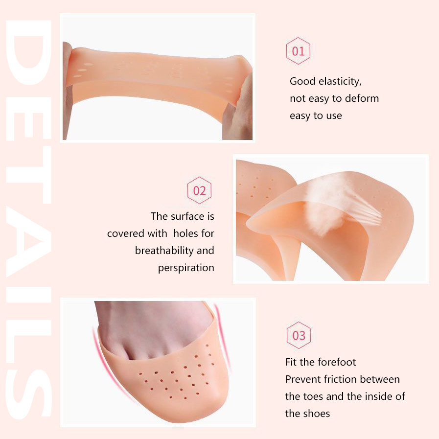 Silicone Gel Dance Point Pads untuk Ballet Dancing Toe Kaki Depan Pad Sepatu Sol Sisipkan 1 Pasang