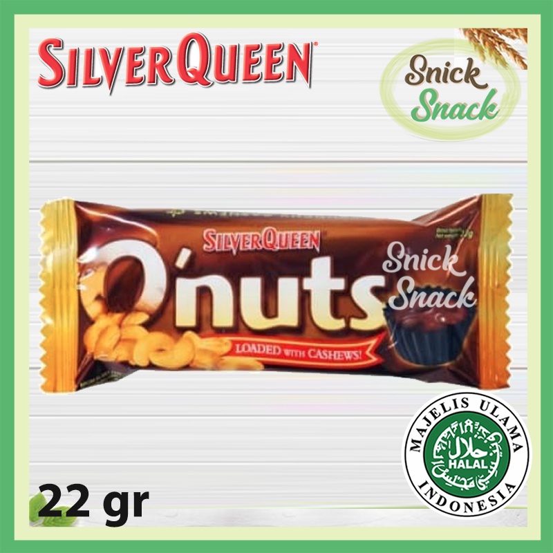 Jual Silverqueen Qnuts Coklat Q Nuts 22 gr Kacang Mede Cashew Nut