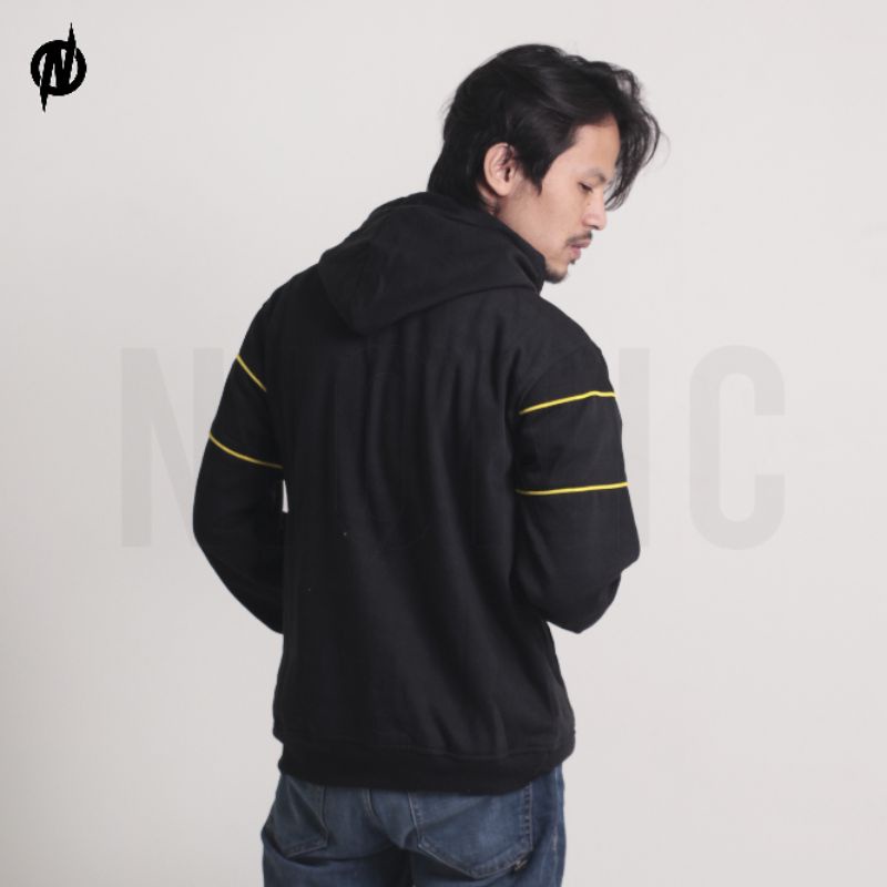 Sweater Hoodie Paiving Black Pria Wanita kualitas Premium Distro