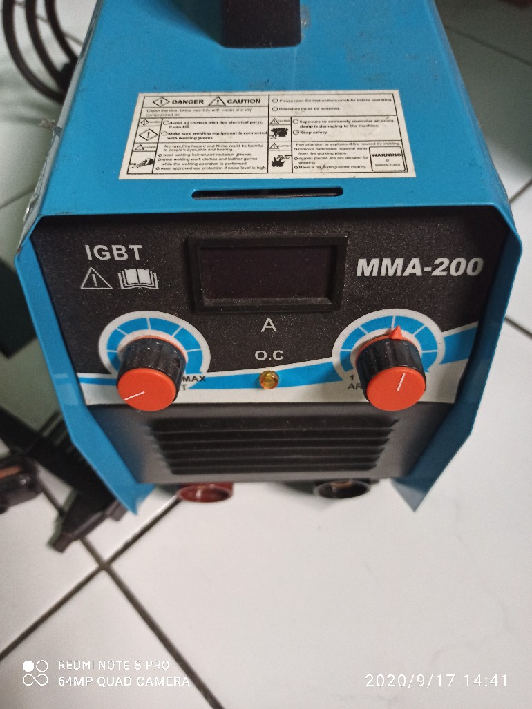 Mesin Las Mailtank Mma-200 Igbt 220v Model Sederhana 900 Watt