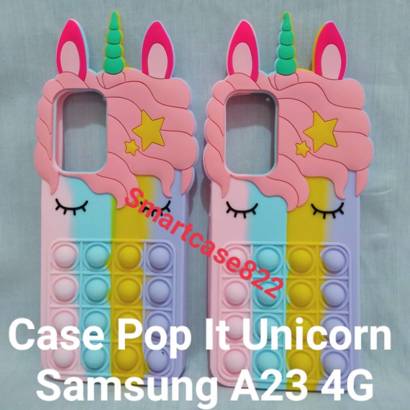 Casing Samsung A23 4G Kesing Hp Pop It Unicorn Murah Lembut Terbaru