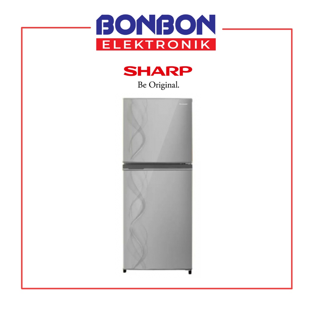 Sharp Kulkas 2 Pintu SJ-237ND-AS / SJ 237 / SJ237 Silver