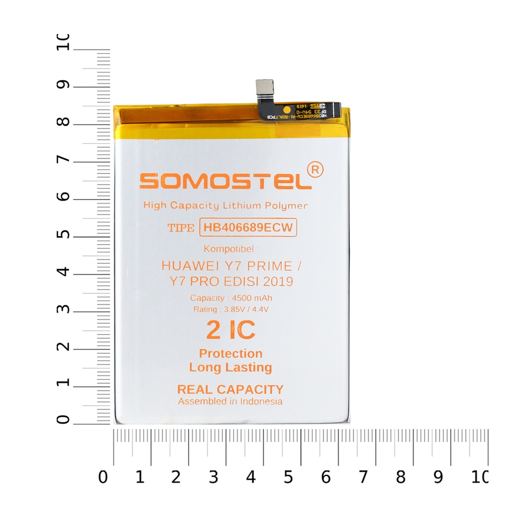Somostel - HB406689ECW Huawei Y7 Prime / Y7 Pro Edisi 2019 / Huawei Y9 2019 - Batre Batrai Baterai