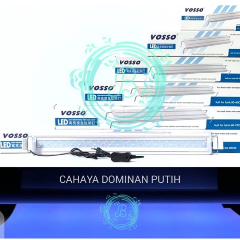 lampu LED gantung aquarium aquascape A600 panjang 60-70 cm