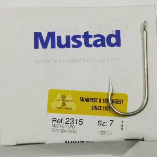 Kail Pancing Mustad 2315 no 7 Cap Kunci