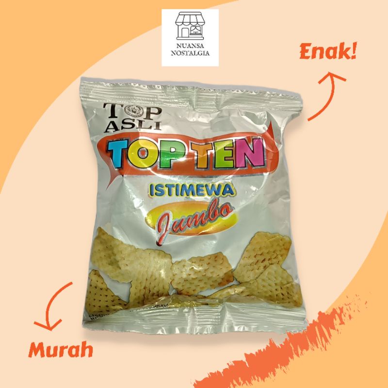 Jual TERMURAH! Top Ten - Snack Kerupuk Jaman Dulu | Shopee Indonesia