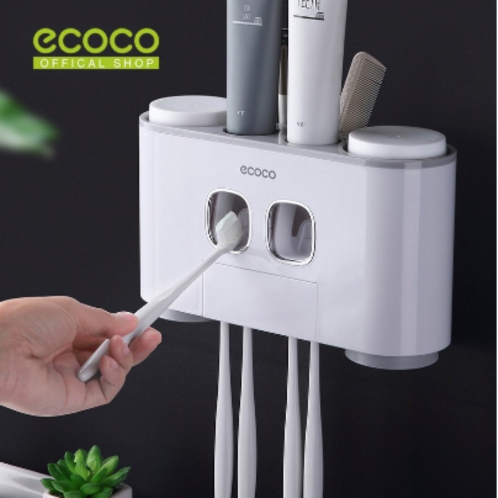 Ecoco Toothbrush Holder Rak Sikat Gigi Dispenser Odol E1802