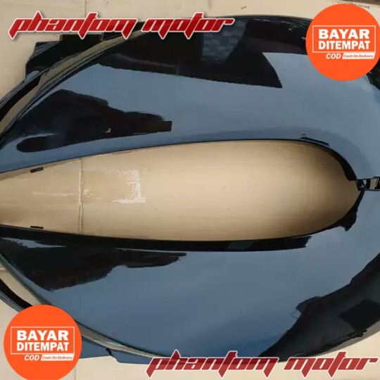 Cover body scoopy fi kanan kiri hitam