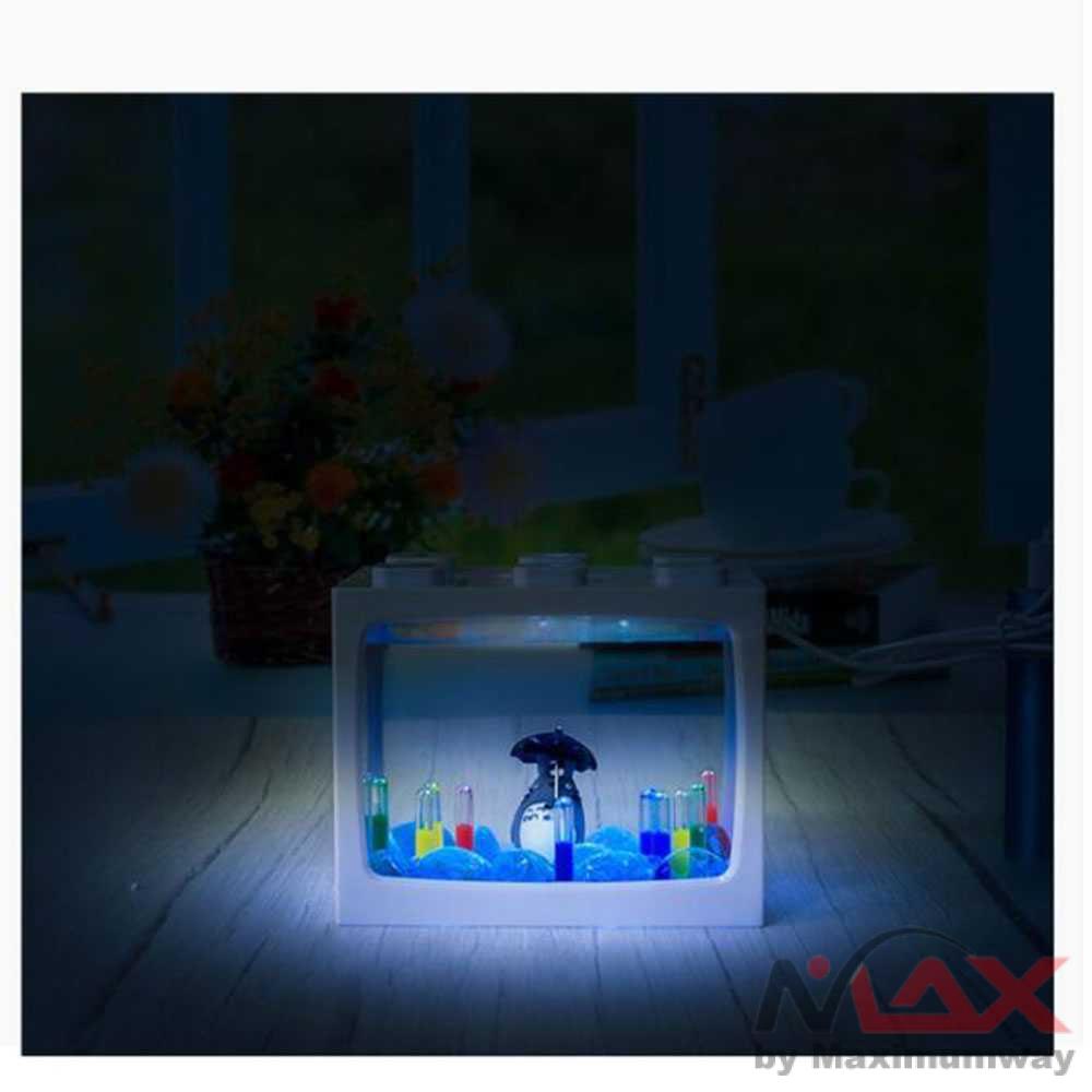 TOPINCN Aquarium Mini Lego Block with White LED - TOP5