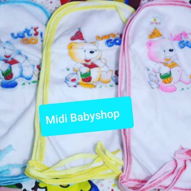 12 pcs Popok kain tali bayi baru lahir newborn motif karakter lucu