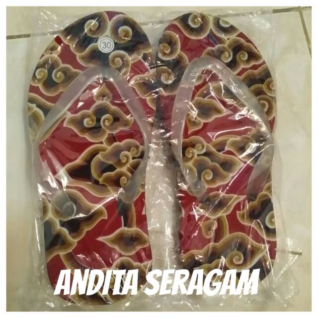 Sendal batik sendal jepit batik