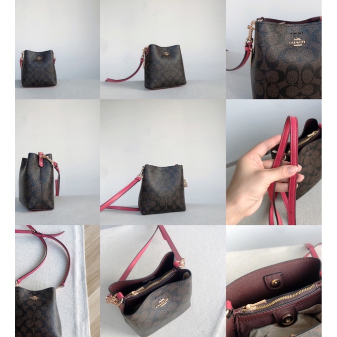 （grab）Mini Size  7270 7269 7266 8255 7267 6835 7974 coach Town Bucket Women Handbag Crossbody Sling Bag