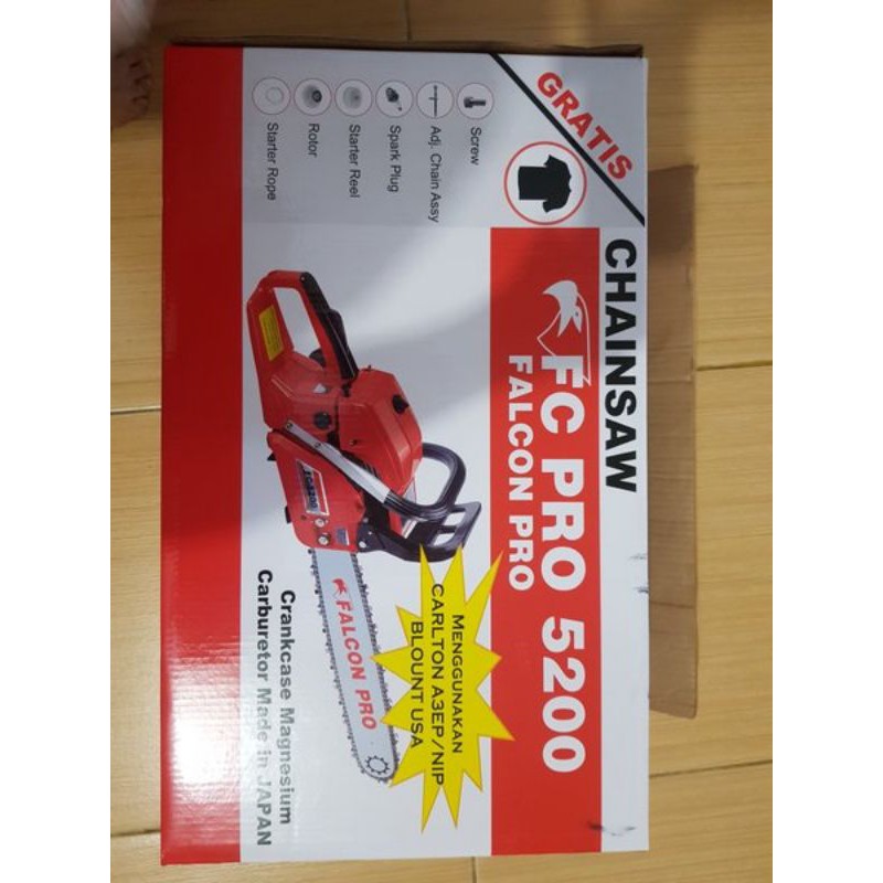 CHAINSAW FALCON 5200 LENGKAP // SENSO FALCON 52 // MESIN SINSO // TYPE 5200