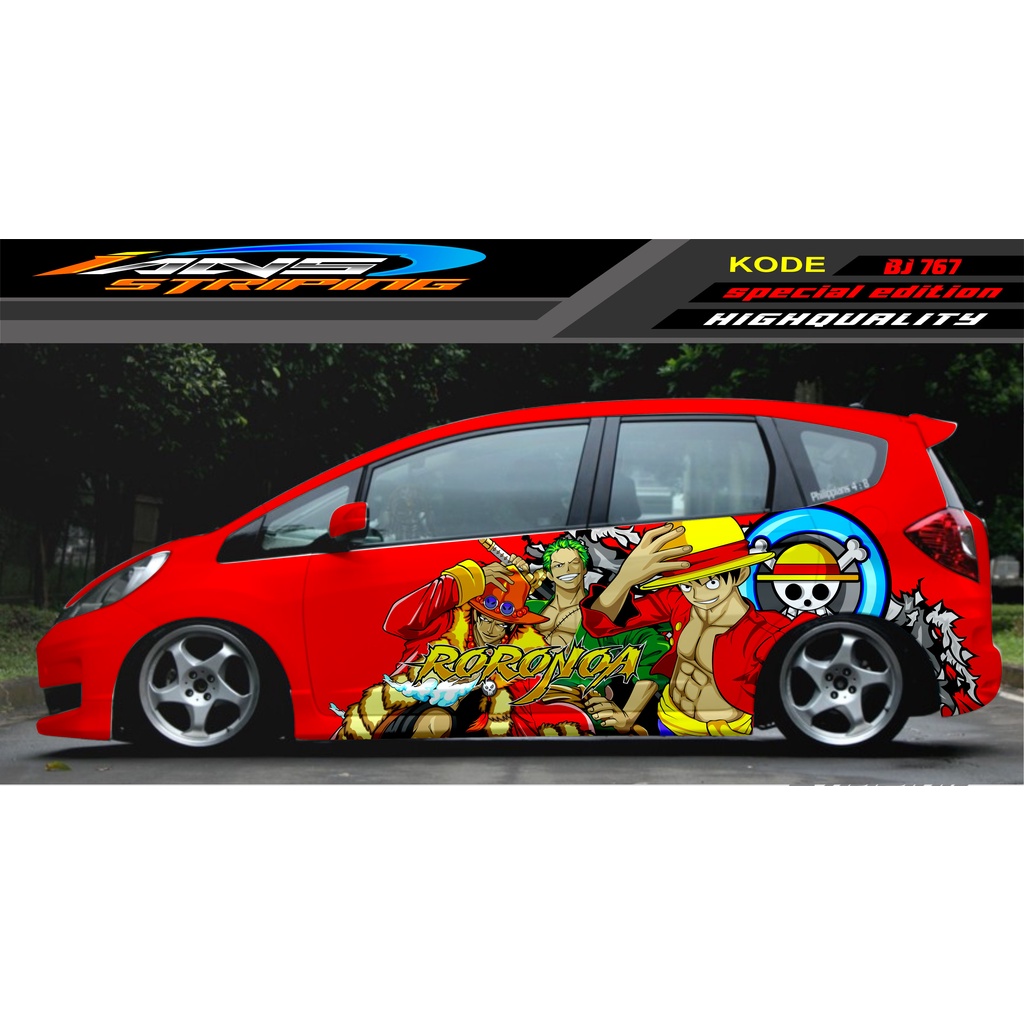 STIKER VARIASI  MOBIL HONDA BRIO AGYA JAZZ AVANZA YARIS / DECAL STICKER MOBIL JAZZ / STIKER MOBIL