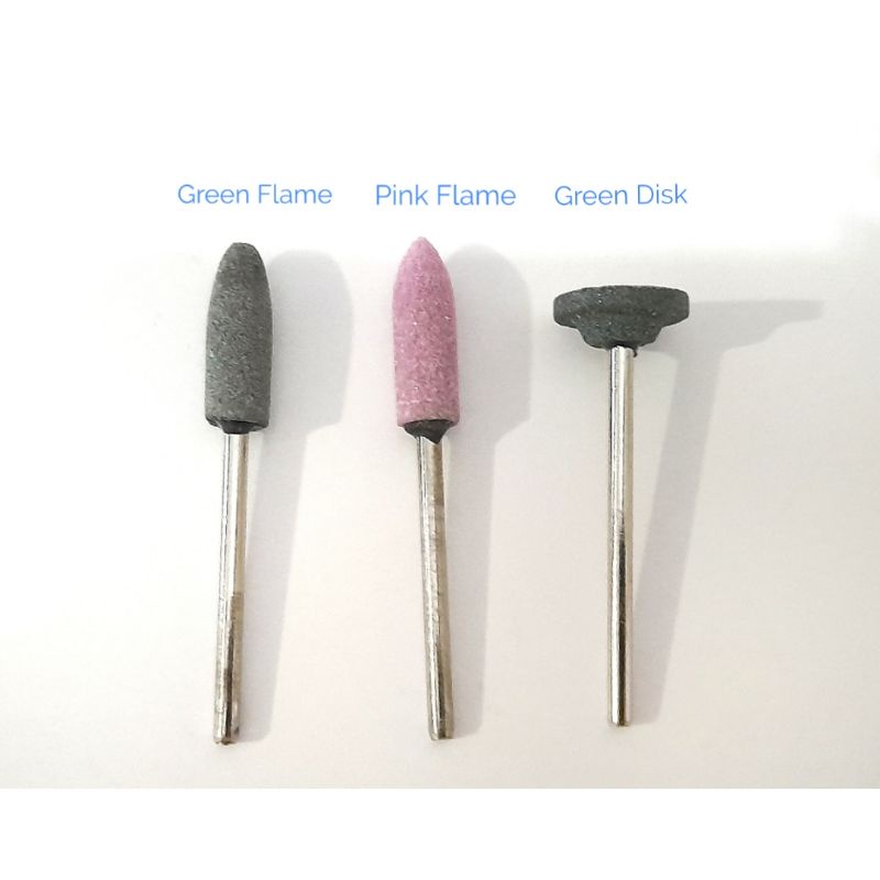 Stone Bur Pink, Green, Dental Lowspeed Pemoles Gigi Tiruan