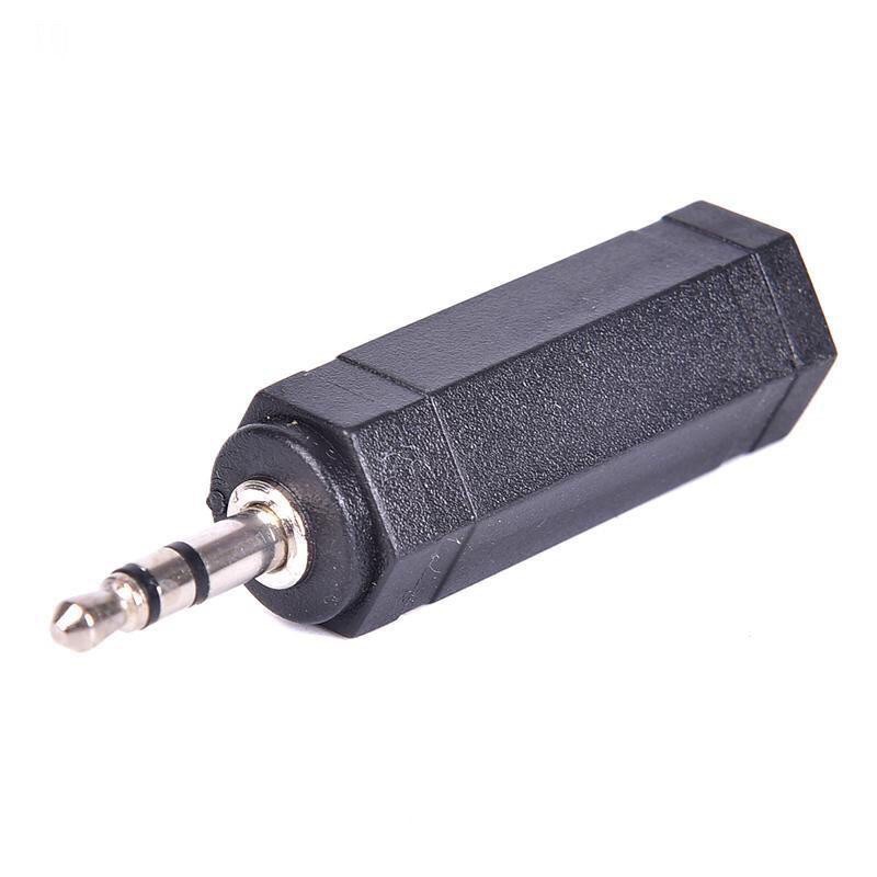 CONVERTER AUDIO 6.5MM AUX TO 3.5MM STEREO PVC - JACK COVER BESAR KE KECIL