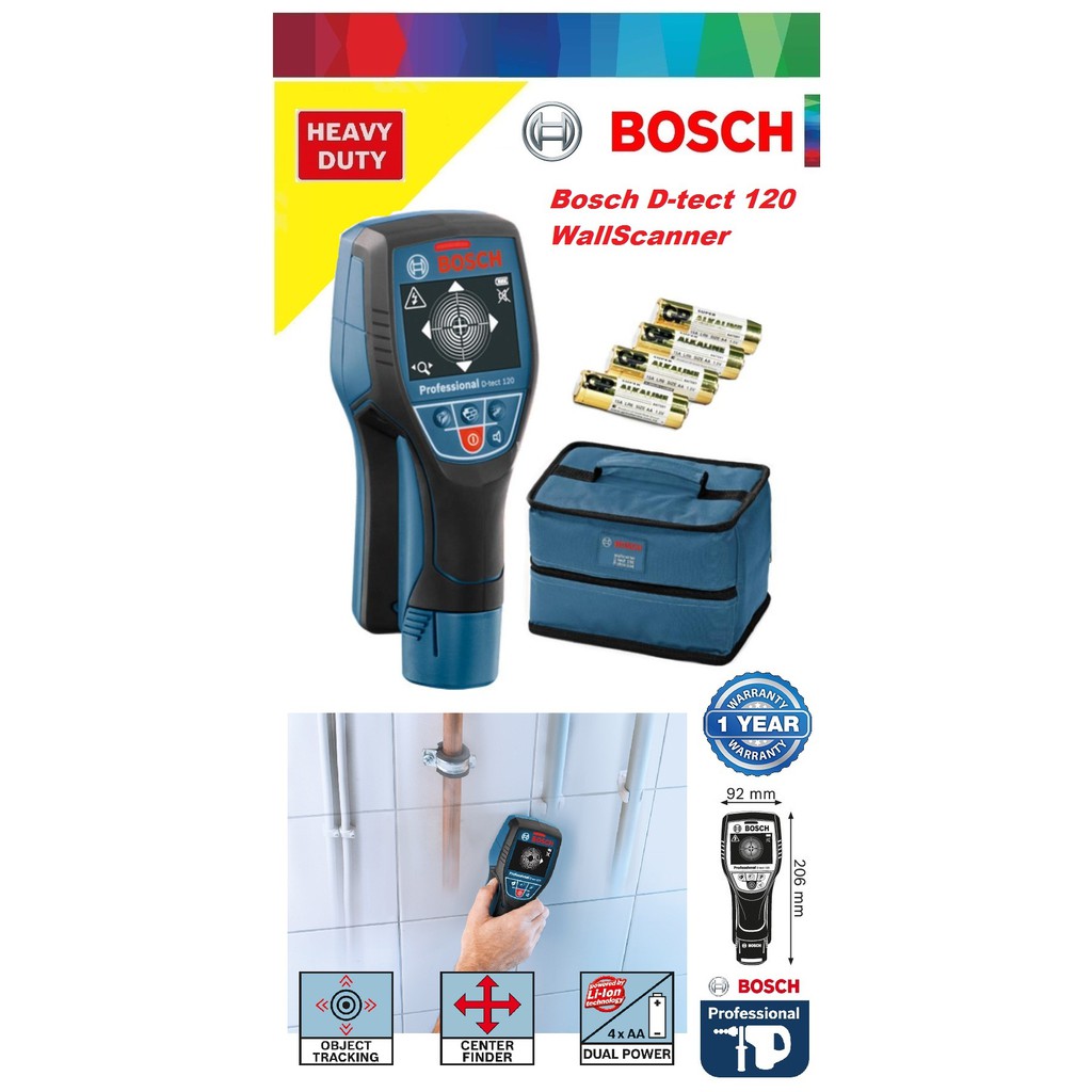 BOSCH Detektor Metal / Universal Digital D-TECT 120 / D-TECT120