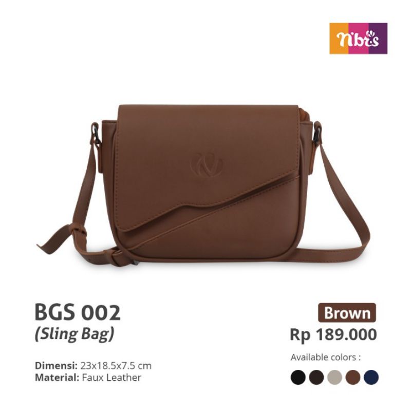 Tas Slempang Wanita Tas Bahu Nibras BGS 002