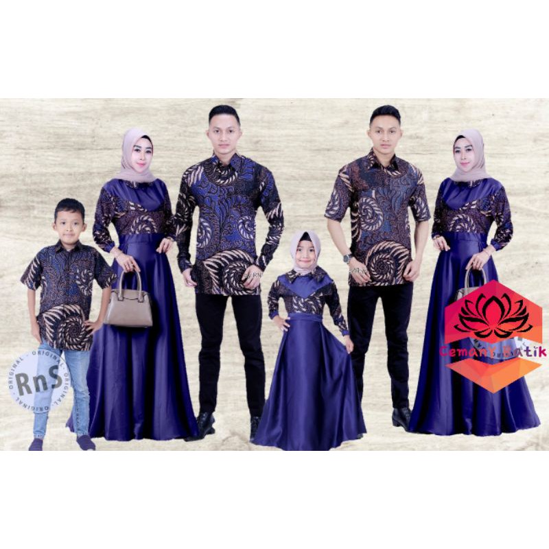 COUPLE BATIK KELUARGA GAMIS LONCENG MODEL JAZZ GAMIS JAZZY