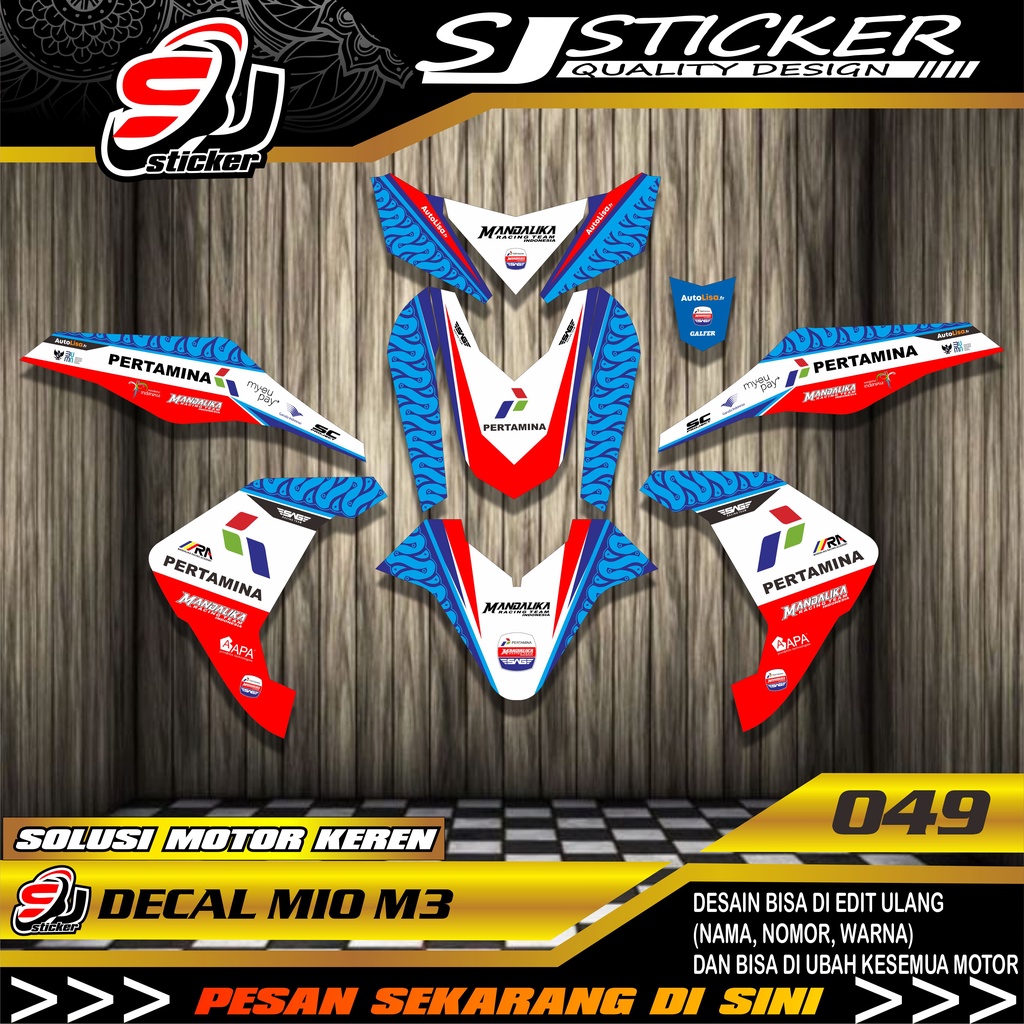 049 DECAL MIO M3 MANDALIKA FULL BODY YAMAHA MIO M3