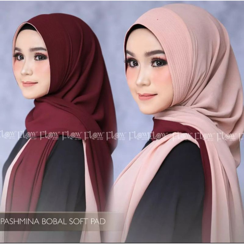 Pasmina bobal jilbab bobal soft ped hijab bobal ceruty