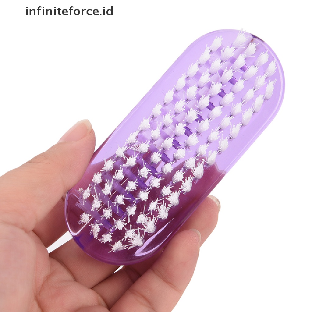 Infiniteforce.id Alat Pembersih Debu Nail Art Dua Sisi Bahan Plastik