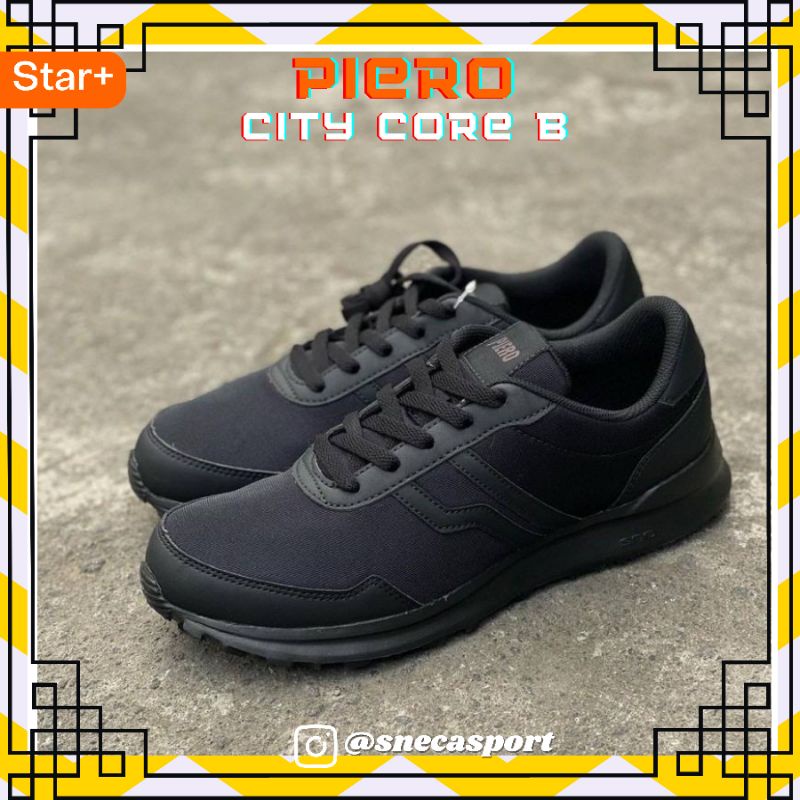 SEPATU PIERO CITY CORE B ALL BLACK