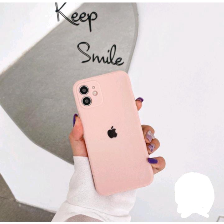 Softcase silikon logo pelindung kamera iPhone XR