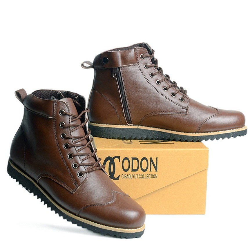 COD SIZE ZUMBO SEPATU BOOT PRIA ORIGINAL KULIT OC124