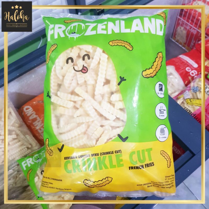 Frozenland French Fries Crincle Cut Kentang Goreng 2,5 Kg