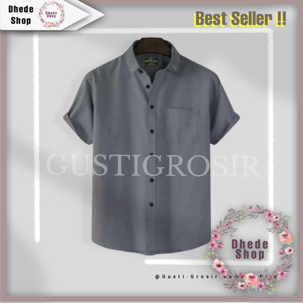 STYLE BARU TERKINI KAOS HEM POPULAR / KEMEJA PRIA BOYI DISTRO BAJU TOP MAN LENGAN PENDEK KASUAL FORM