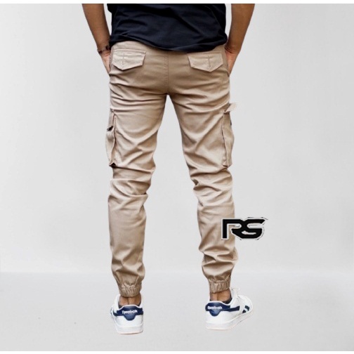 Celana Jogger Cargo Premium - MOCCA