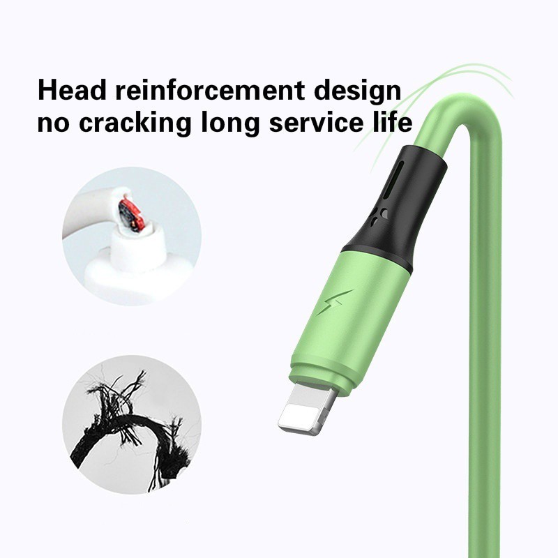 Bahan Silikon Cair Charger Multi Fungsi 3in1 Universal Fast Charging Kabel USB Untuk Android Apple Type-C