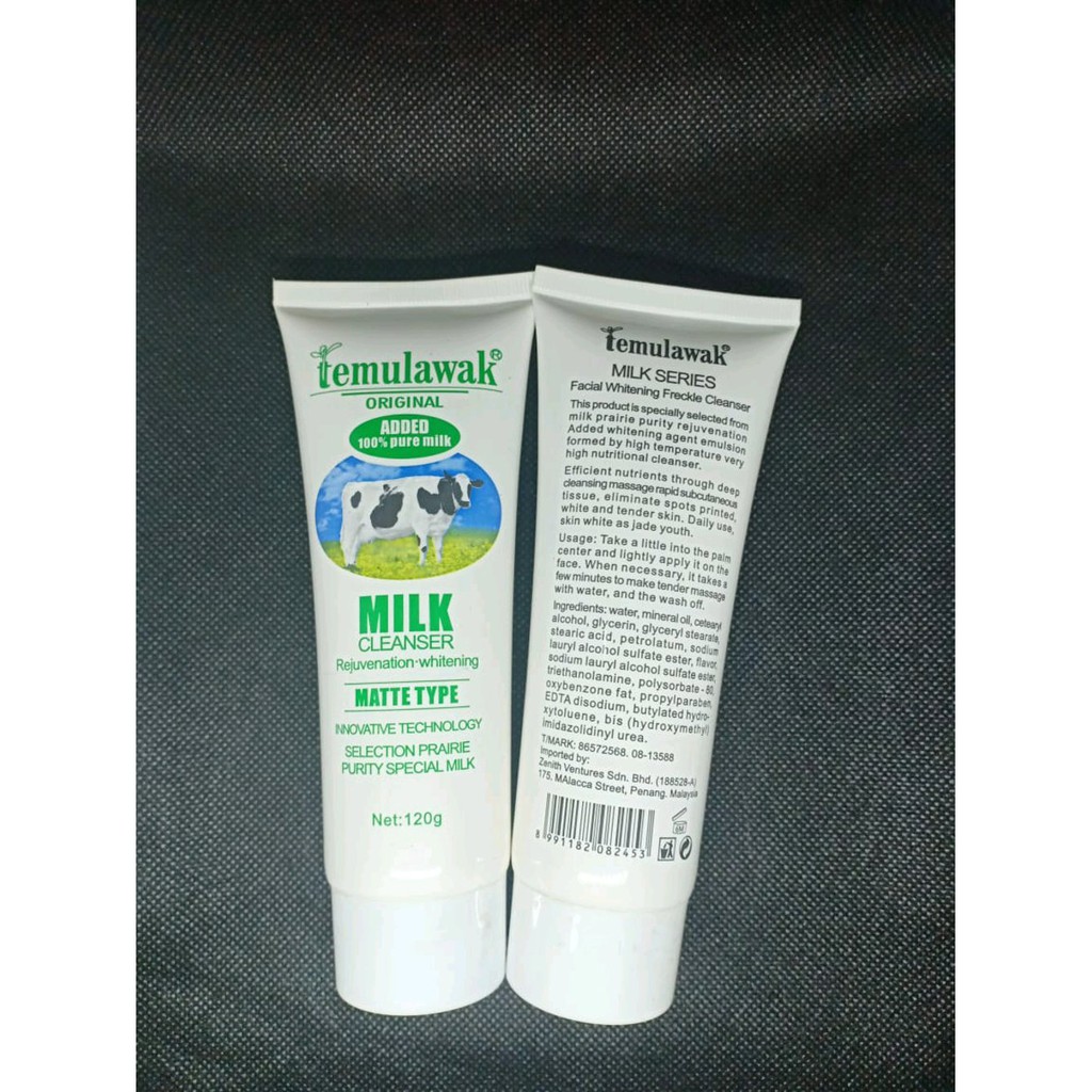 Temulawak Milk Cleanser Facial Scrub 120 gram Sabun Susu Pembersih Wajah Original